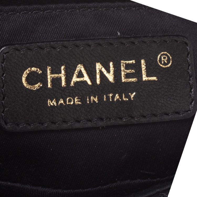 Pre Owned Chanel Black Quilted Leather Charms CC Mini Single Flap Bag