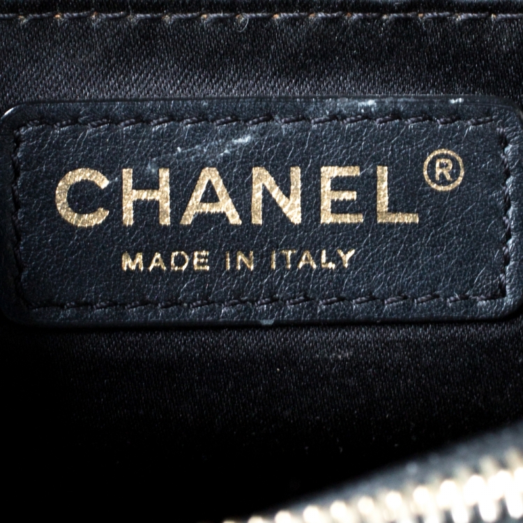 Pre Owned Chanel Black Caviar Leather Grand Shopper Tote