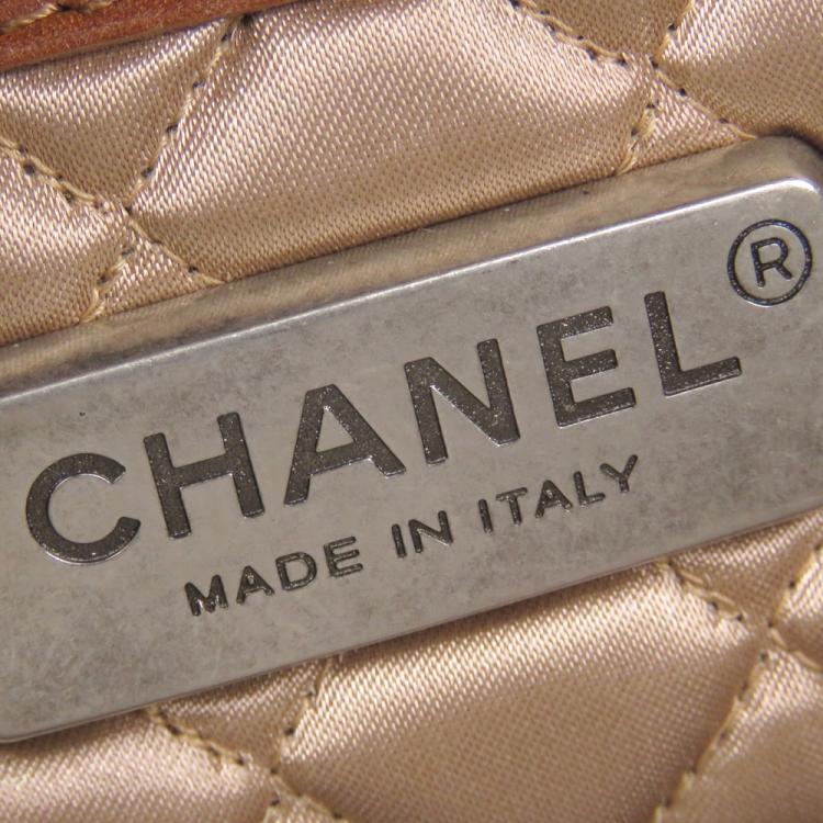 Pre Owned Chanel Brown Leather Country Ride Boston Bag