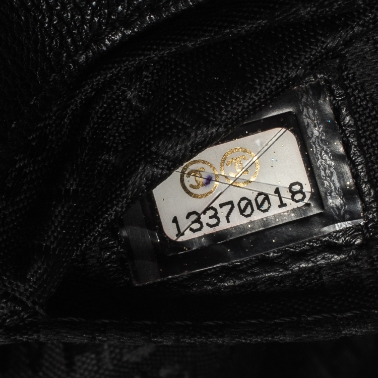 Pre Owned Chanel Black Chocolate Bar Leather Mini Flap Bag