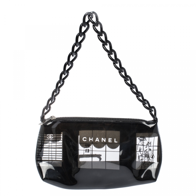 Chanel Black Vinyl Maison Window Print Bag Chanel | TLC