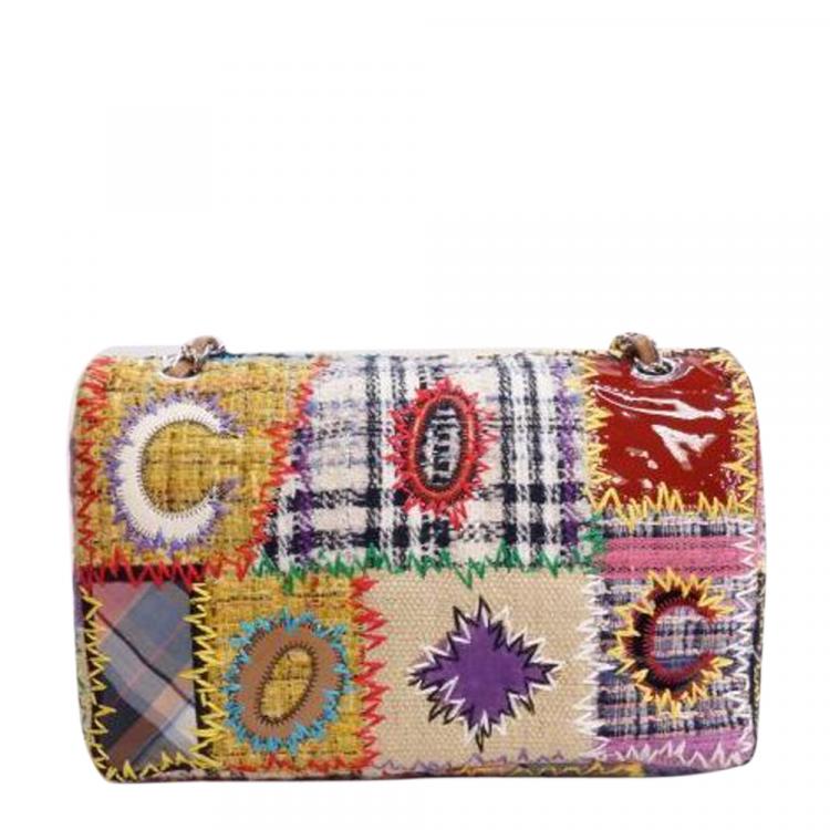 MULTICOLOR PATCHWORK WITH SILVER-TONE METAL CLASSIC SHOULDER BAG, CHANEL, A Collection of a Lifetime: Chanel Online, Jewellery