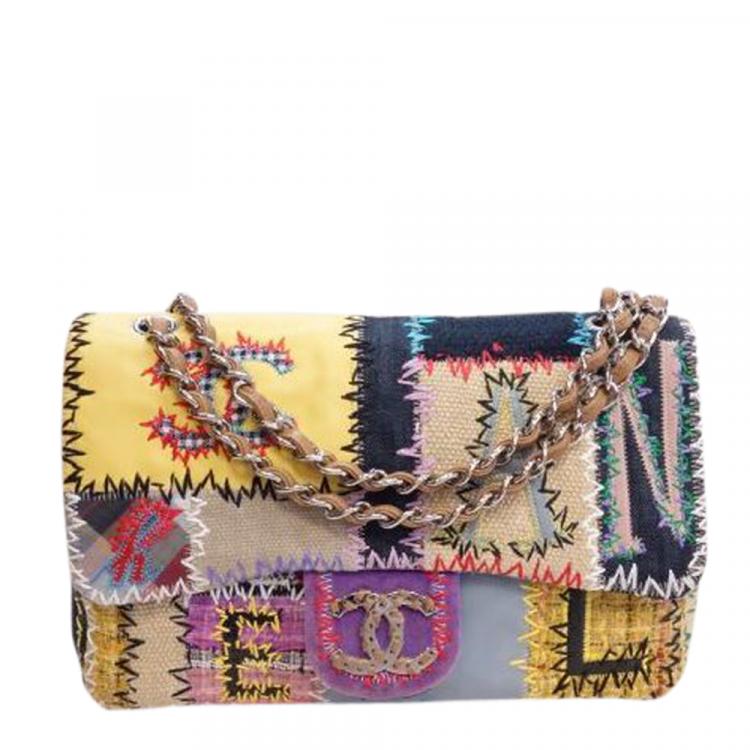Chanel Multicolor Patchwork Classic Single Flap Bag Chanel | The Luxury  Closet