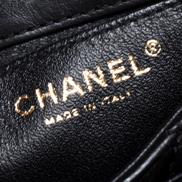 Pre Owned Chanel Black Quilted Leather Reissue 2.55 Belt Bag