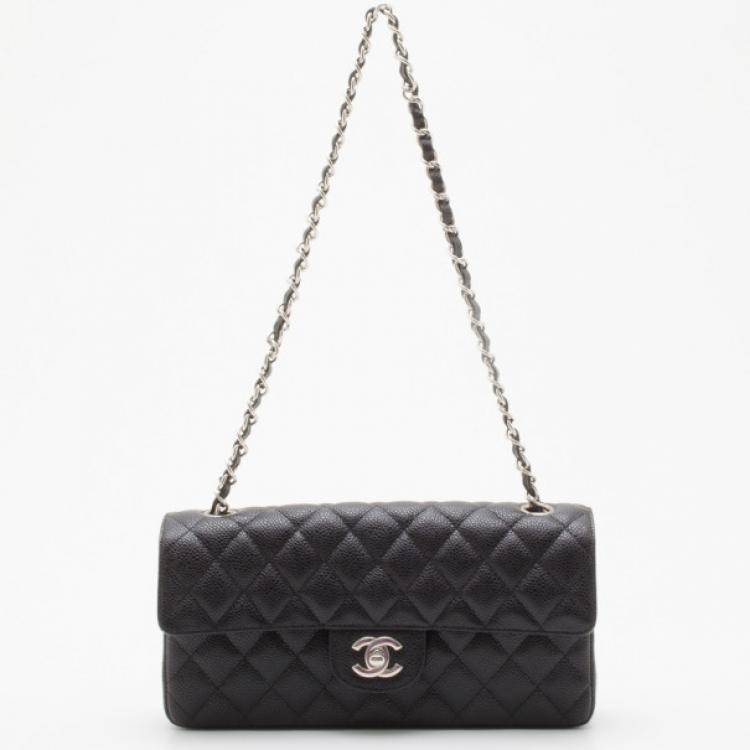 Chanel Black Caviar East West Flap Bag Chanel | The Luxury Closet