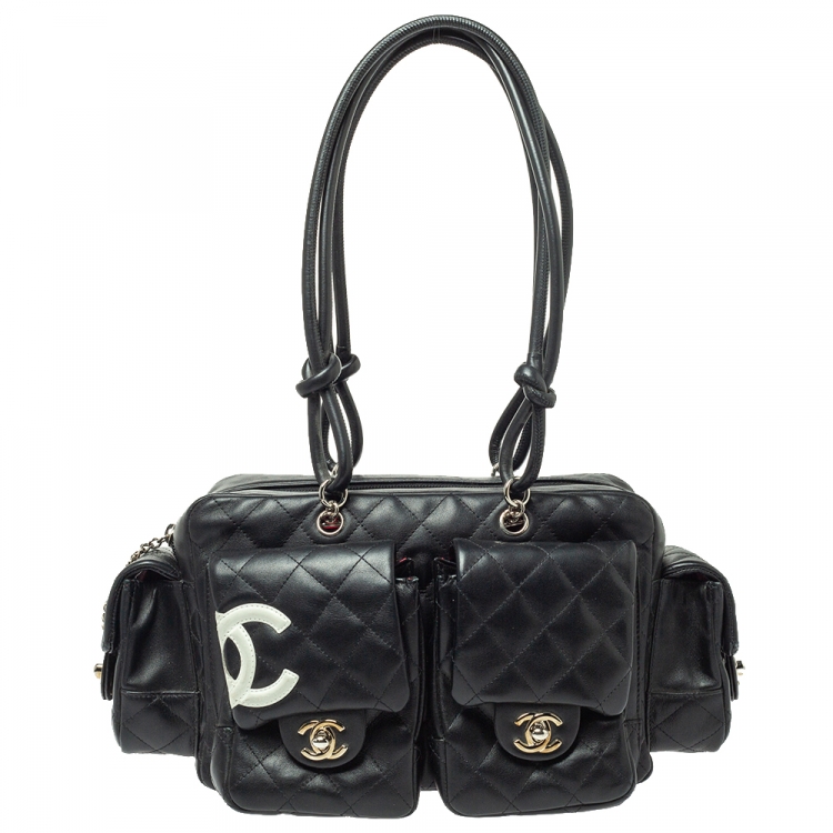 Chanel Black Quilted Leather Small Ligne Cambon Reporter Bag Chanel | The  Luxury Closet