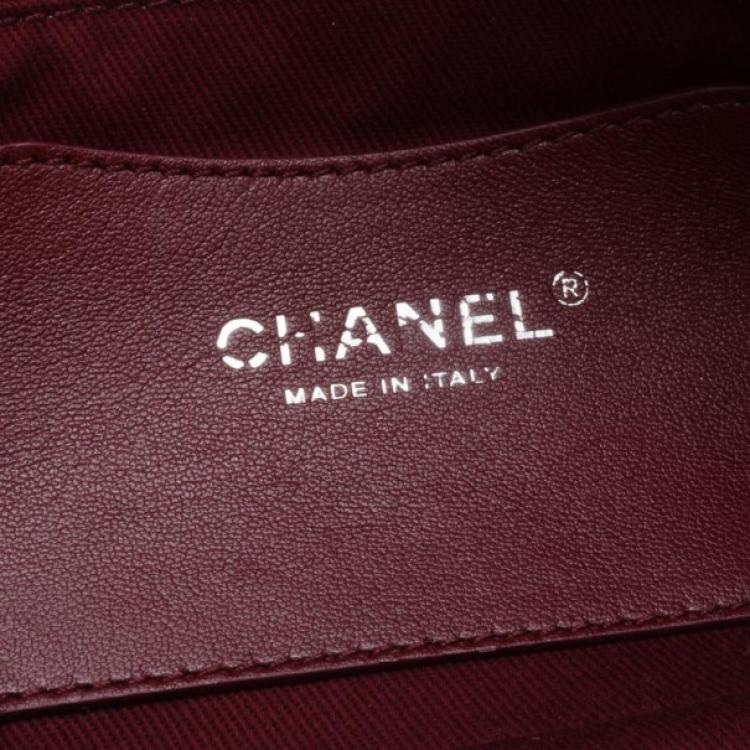 Pre Owned Chanel Dark Gold Caviar Leather Just Mademoiselle Bowling Bag 