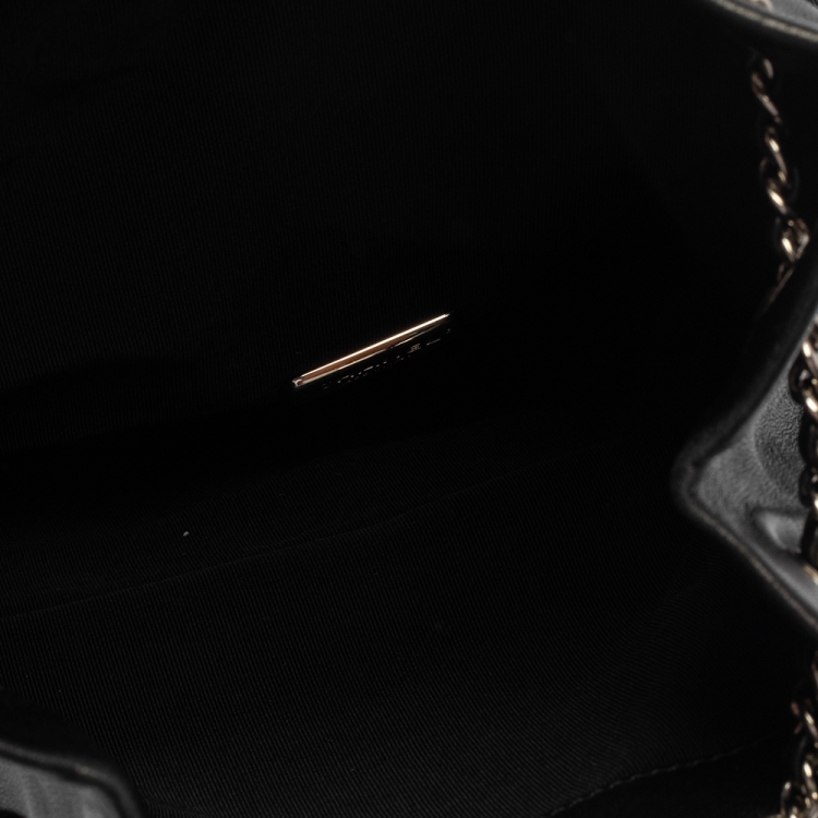 مملوكة مسبقًا Chanel Black Quilted Leather Large Seoul Backpack