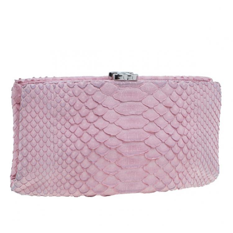 Pink snakeskin chanel discount bag