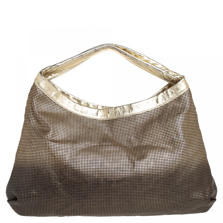 Pre Owned Chanel Metallic Ombre Leather Hollywood CC Hobo