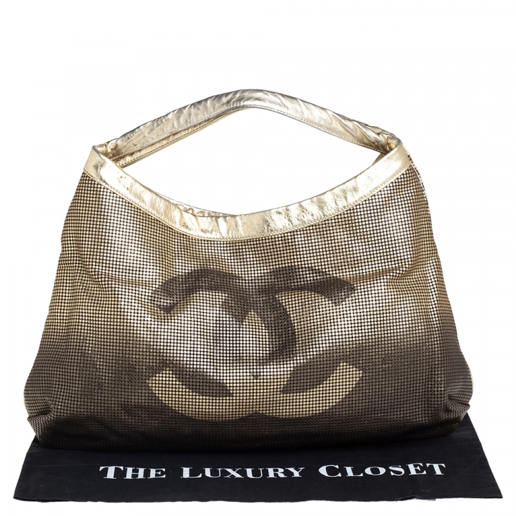 Pre Owned Chanel Metallic Ombre Leather Hollywood CC Hobo