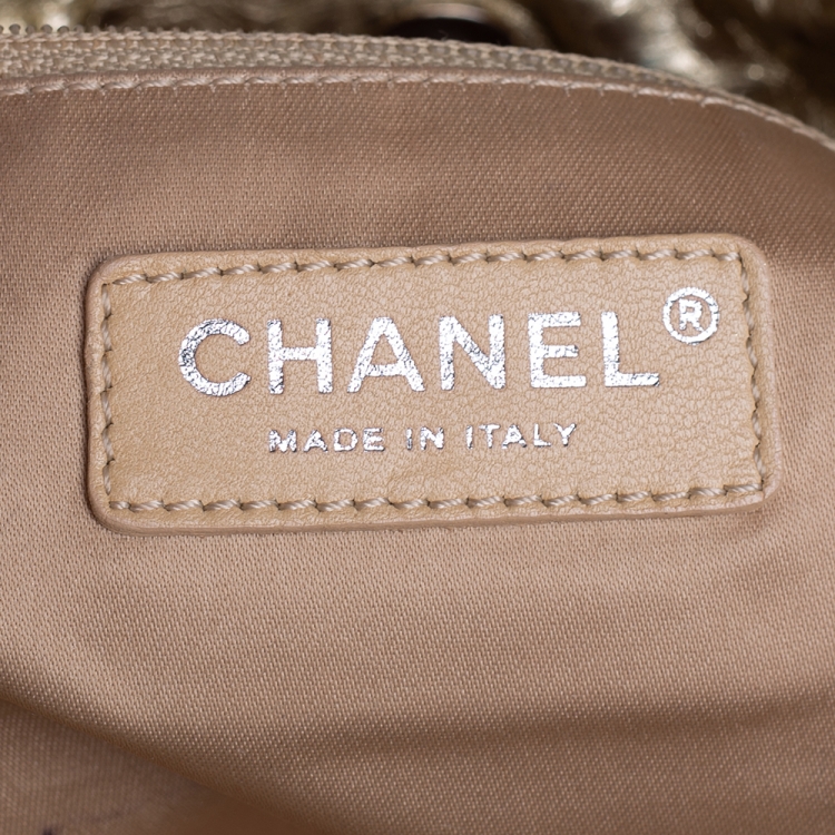 Pre Owned Chanel Metallic Ombre Leather Hollywood CC Hobo