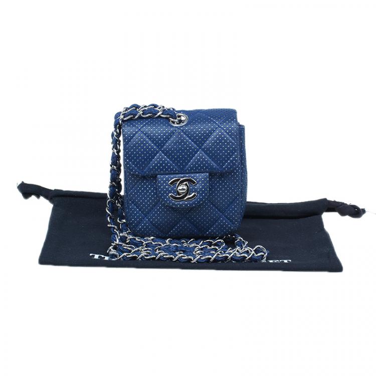 chanel blue crossbody bag