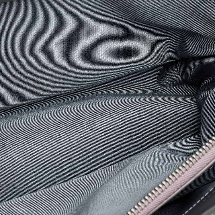 Pre Owned Chanel Iridescent Grey Patent Leather Boy Flap Shopper Tote