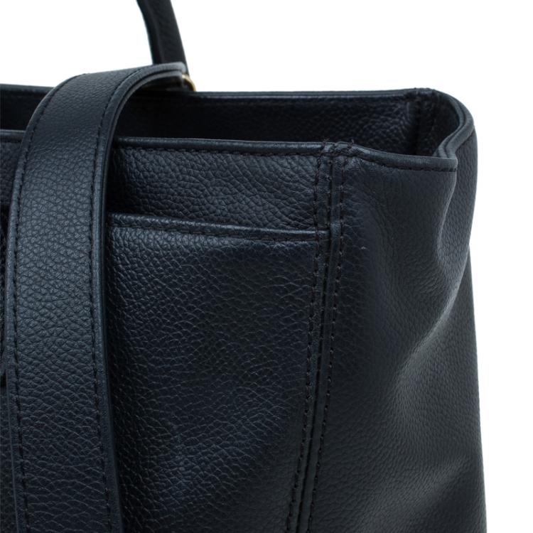 Pre Owned Chanel Black Caviar Leather Cerf Shopper Tote