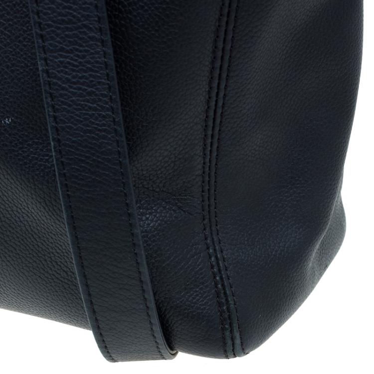 Pre Owned Chanel Black Caviar Leather Cerf Shopper Tote