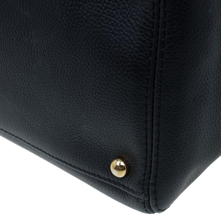 Pre Owned Chanel Black Caviar Leather Cerf Shopper Tote