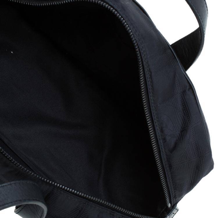 Pre Owned Chanel Black Nylon Travel Line Satchel