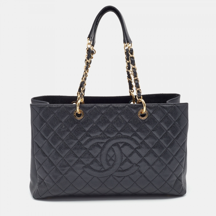 Chanel Black Quilted Caviar Leather GST XL Shopper Tote Chanel - Main Image