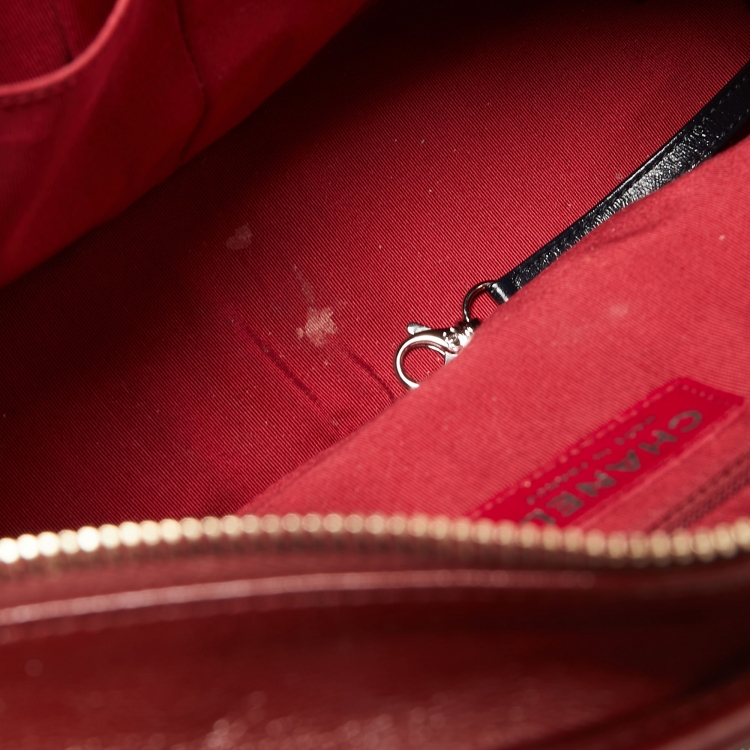 مملوكة مسبقًا Chanel Blue/Black Quilted Suede And Leather Medium Gabrielle Hobo 