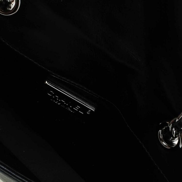 مملوكة مسبقًا Chanel Black Quilted Crystal Leather Extra Mini Full Flap Bag