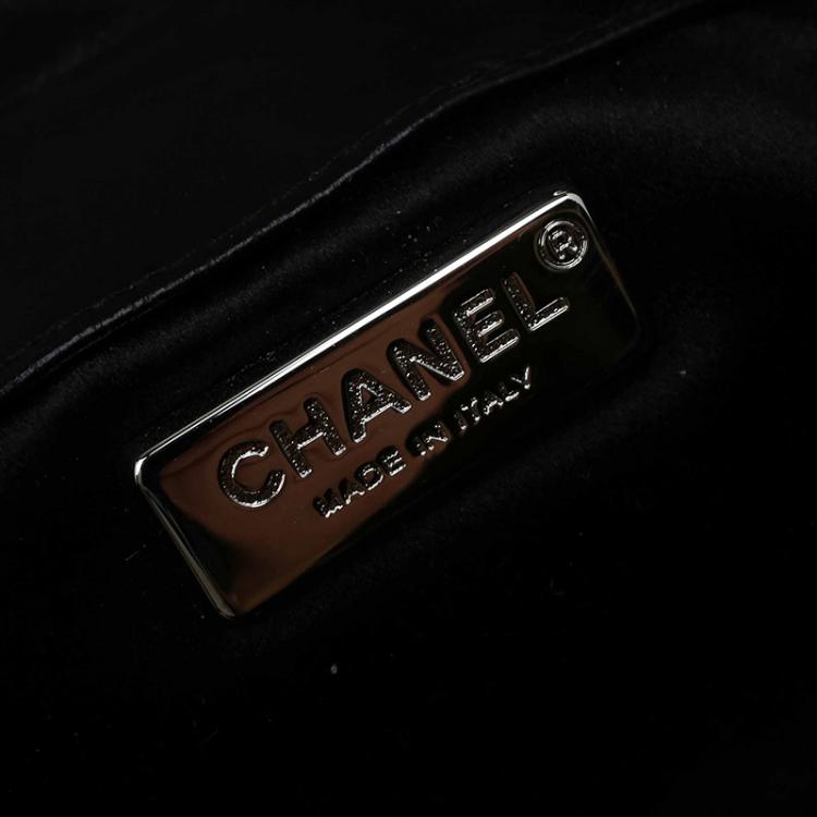 مملوكة مسبقًا Chanel Black Quilted Crystal Leather Extra Mini Full Flap Bag