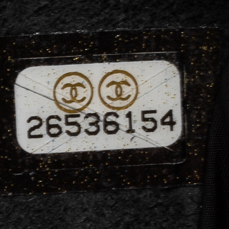 Pre Owned Chanel Black Quilted Caviar Leather Coco Case Trolley