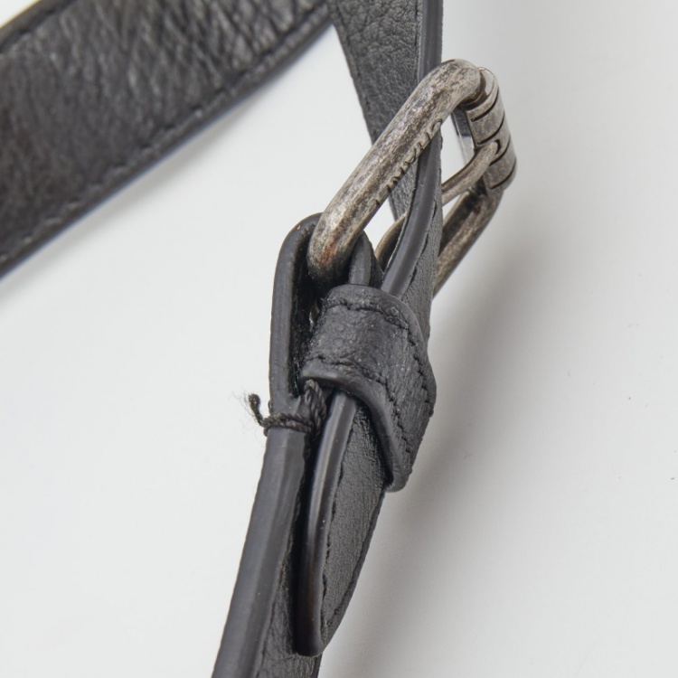 Pre Owned Chanel Black Quilted Leather CC Casual Rock Belt Bag