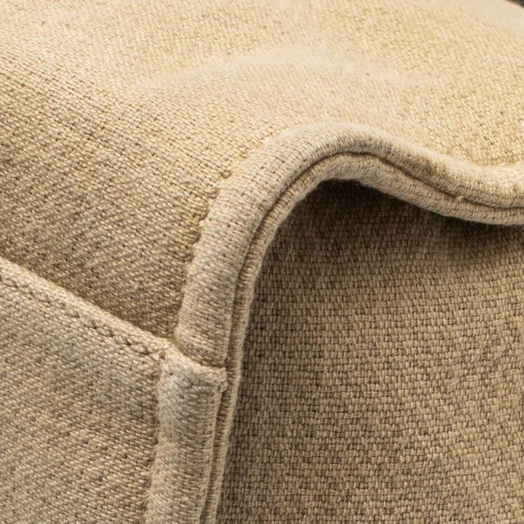 Pre Owned Chanel Beige Canvas Deauville Tote Bag 