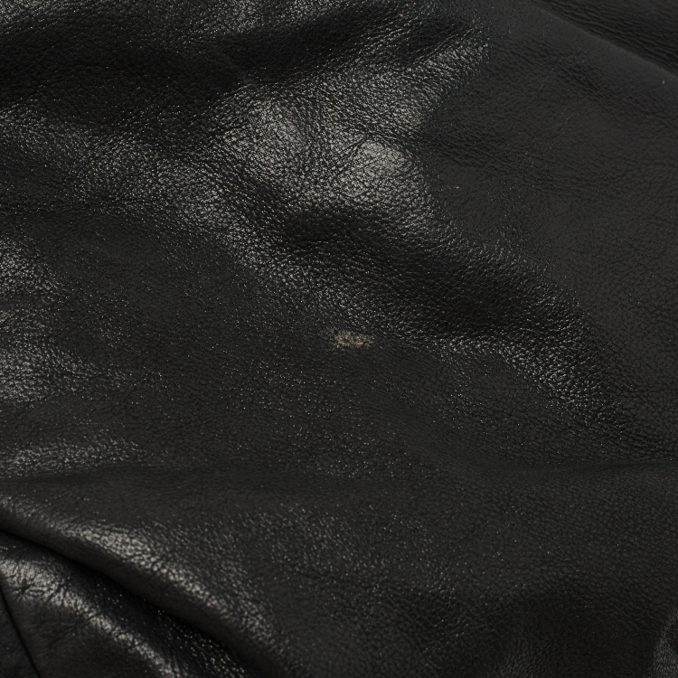 Pre Owned Chanel Black Iridescent Leather and Fabric CC Coco Cabas Hobo