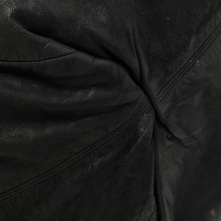 Pre Owned Chanel Black Iridescent Leather and Fabric CC Coco Cabas Hobo