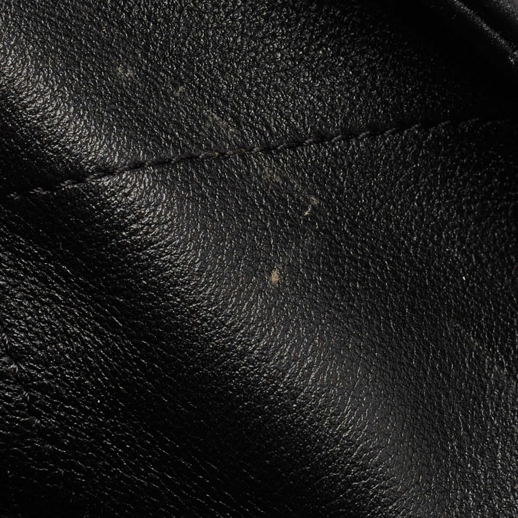 Pre Owned Chanel Black Leather CC Top Zip Shopper Tote