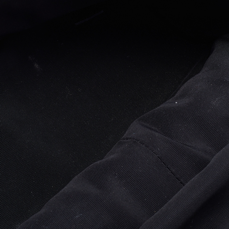 Pre Owned Chanel Black Quilted Leather and PVC Aquarium Backpack