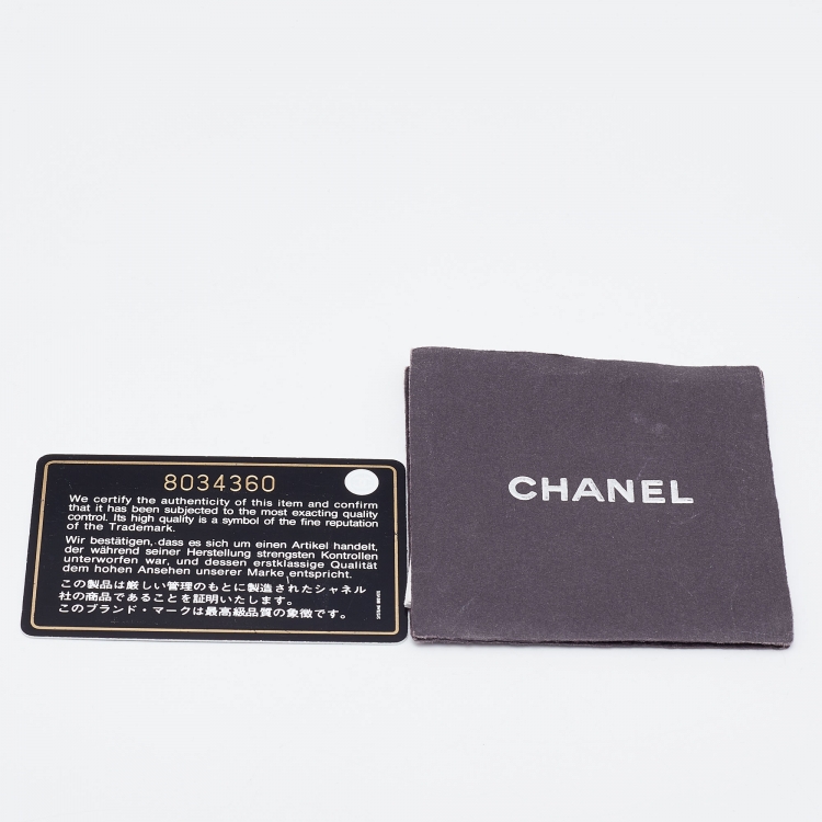 Pre Owned Chanel Black/White Canvas and Leather Vintage Olsen Hobo