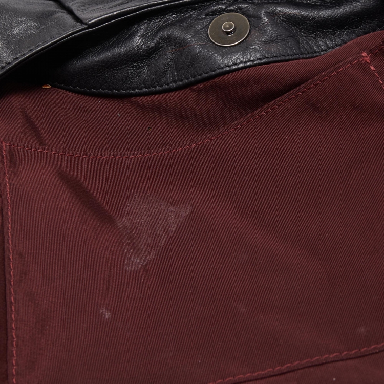 Pre Owned Chanel Black Tweed and Leather Coco Pleats Hobo