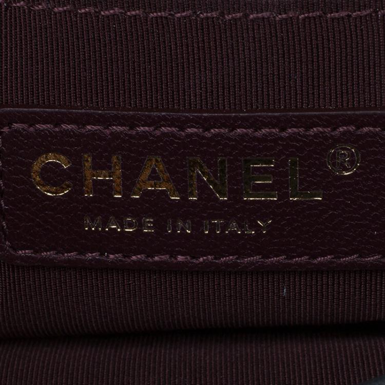 Pre Owned Chanel Black Quilted Iridescent Leather Mini Square Classic Flap Bag