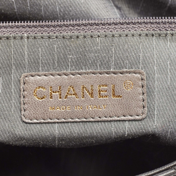 Pre Owned Chanel Black Quilted Leather Medium Westminster Pearl Single Flap Bag         