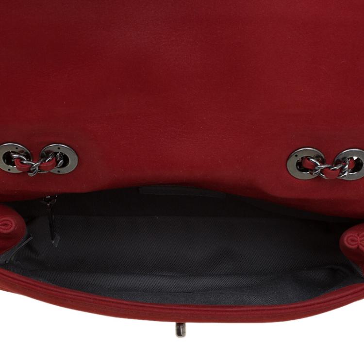 مملوكة مسبقًا Chanel Red Diamond Stitch Leather Mini Flap Bag