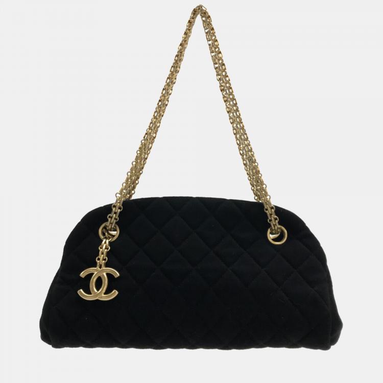 Chanel Black Cotton Mademoiselle bag