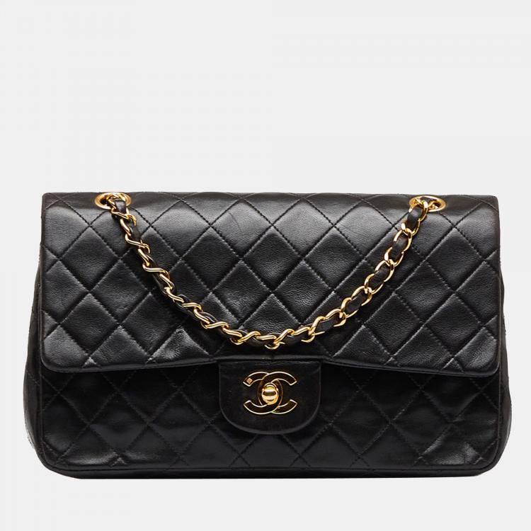 Chanel Black Medium Classic Lambskin Double Flap