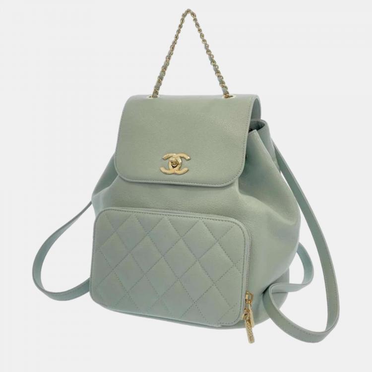 Chanel Blue Leather Small Duma Backpack