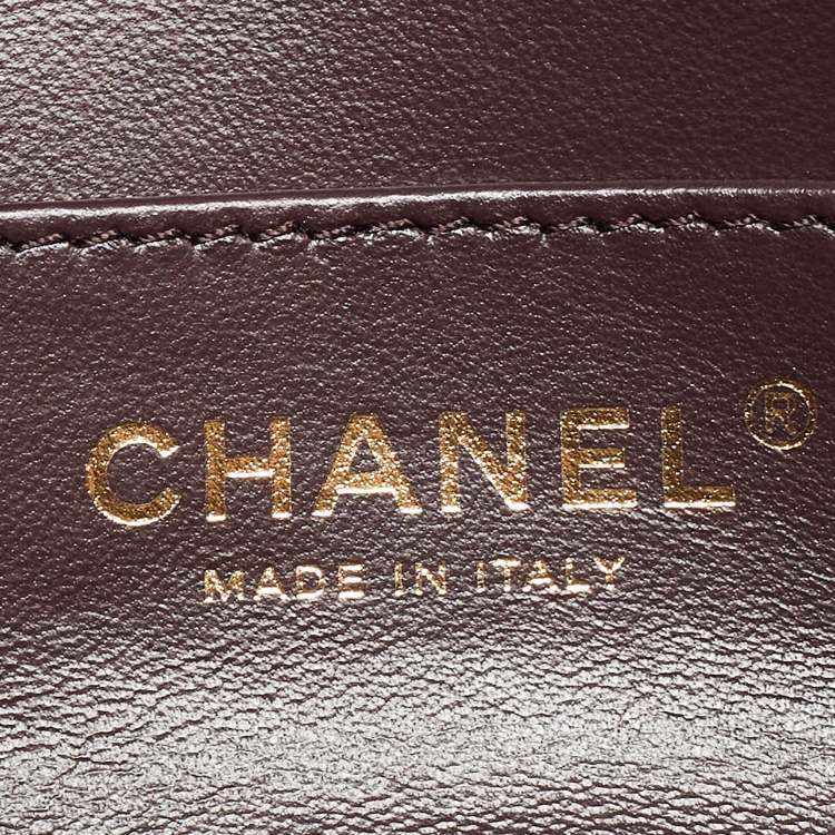 مملوكة مسبقًا Chanel Burgundy Quilted Leather and Wood Mini Flap Bag 