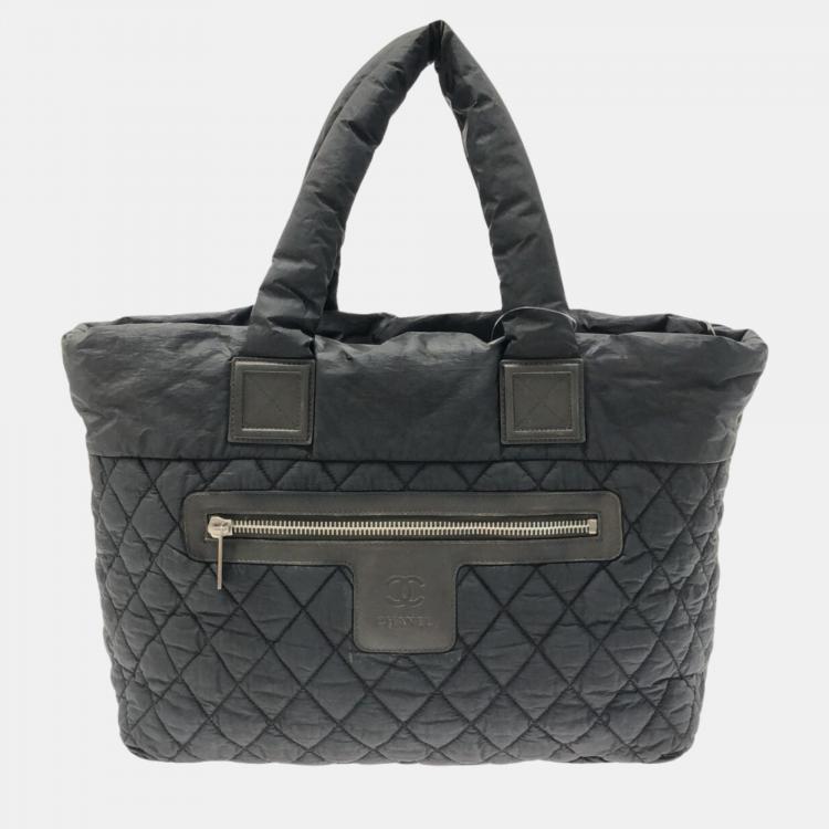 Chanel Black Nylon Coco Cocoon Satchel Bag