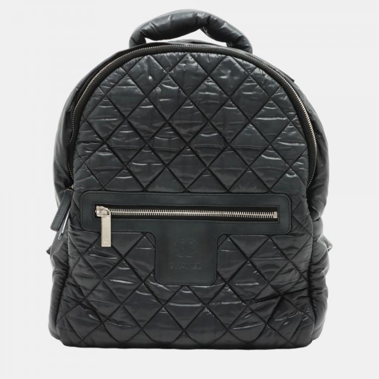 Chanel Black Leather  Coco Cocoon Backpack