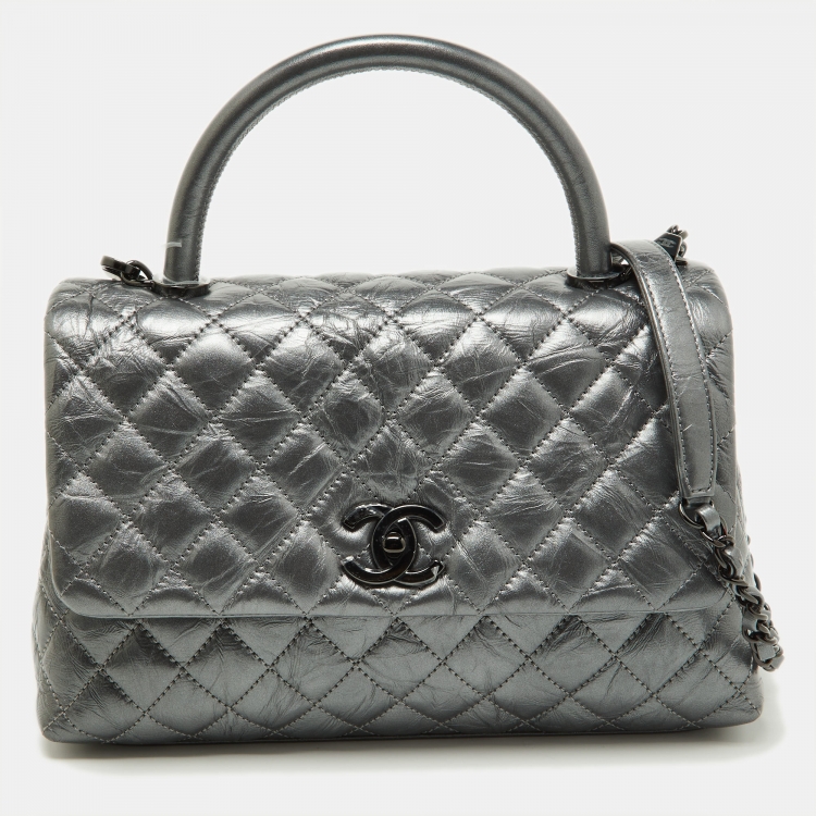 Chanel Gold Quilted Caviar Leather Small Coco Top Handle Bag Chanel | The  Luxury Closet