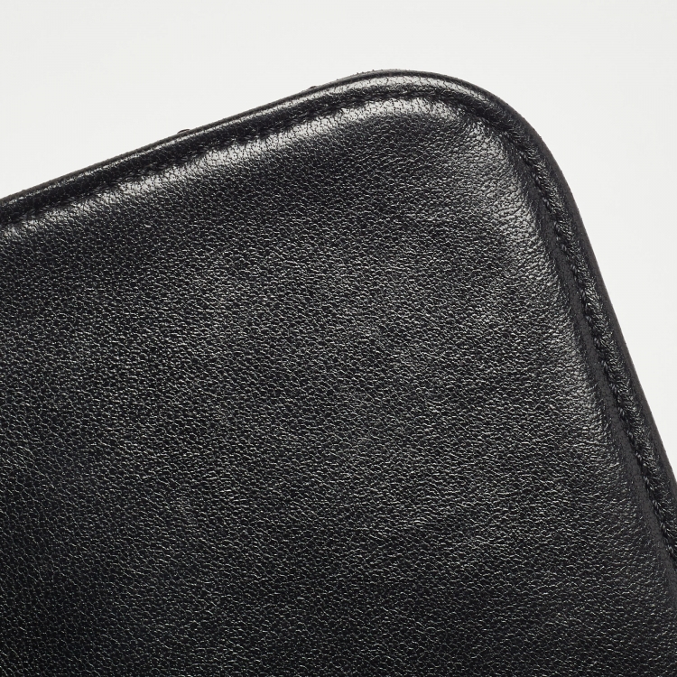 Pre Owned Chanel Black Quilted Leather Small Trendy CC Flap Top Handle Bag