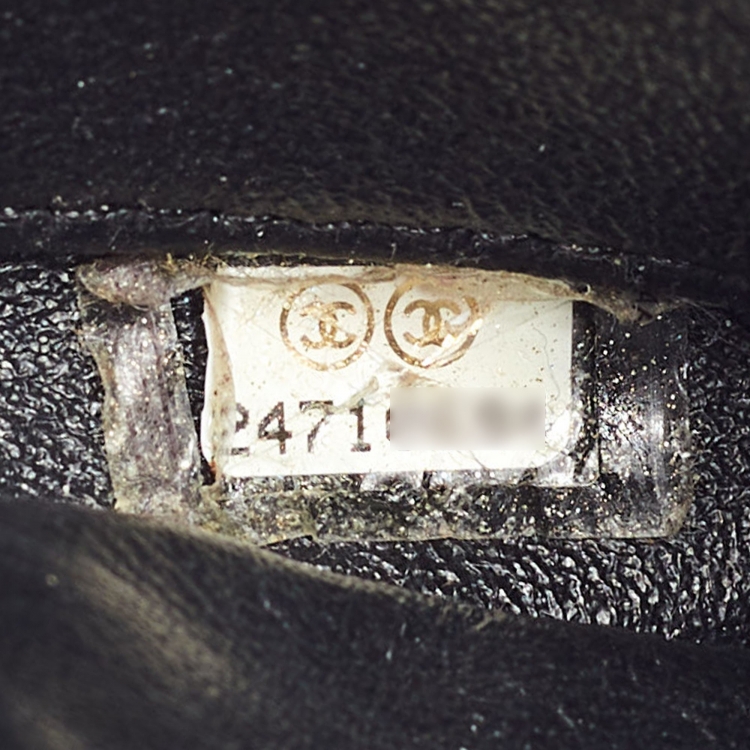 Pre Owned Chanel Black Quilted Leather Small Trendy CC Flap Top Handle Bag