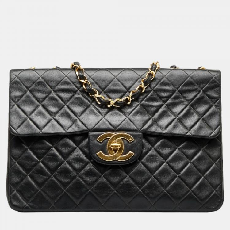 Chanel Black Maxi Classic Single Flap Bag