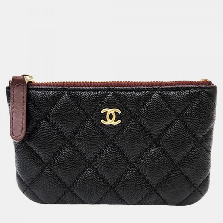 Chanel Mini Pouch Caviar Black SHW