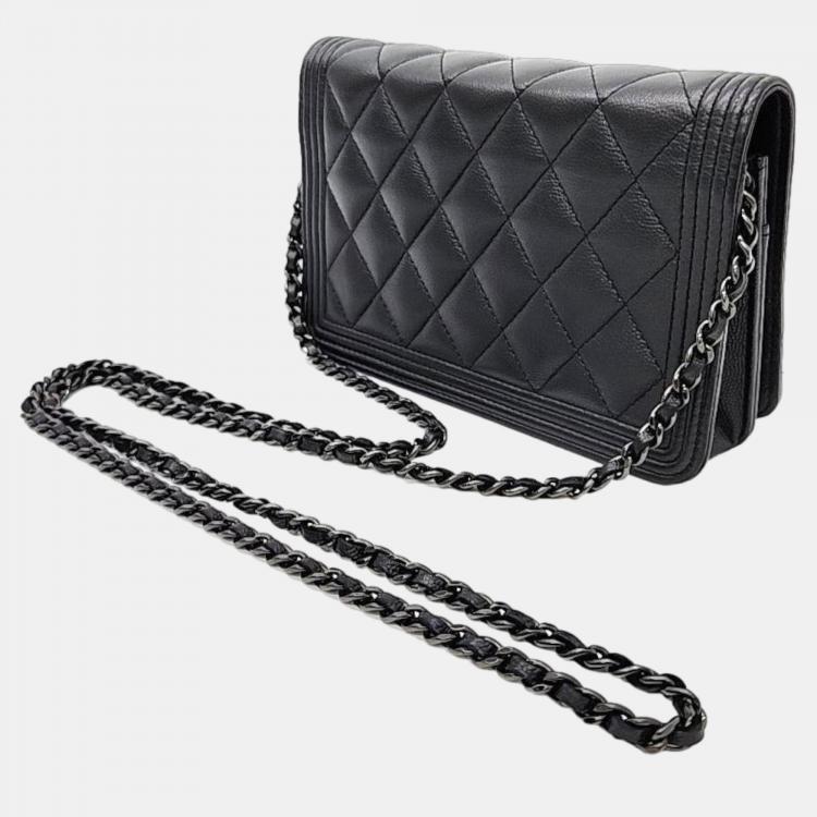 Chanel Black Lambskin Maxi Flap Bag - Vintage Lux - Yahoo Shopping
